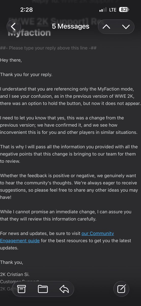 ElLucha2K's tweet photo. @CornellGunter_ @TruBWill @WWEgames As someone who has issues with their hands due to a disability this is disheartening to hear they removed the ability for held input on the mini games https://t.co/NEVMIkZBfj