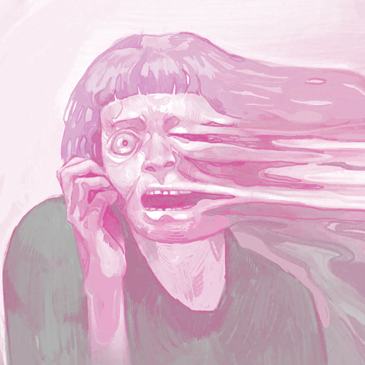 I made her pink to fit my aesthetic 😭