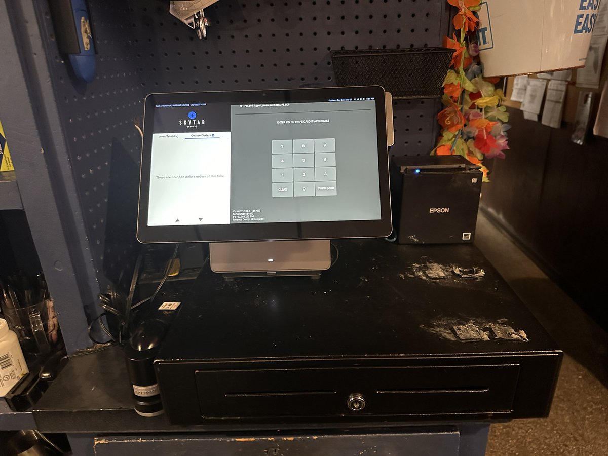 Shift4Gabriel's tweet photo. SAN ANTONIO LIQUORS AND LOUNGE  in San Antonio, Fl just upgraded to a new @SkyTabPOS system. A long time partner of @Shift4 moving to a modern POS for the future! https://t.co/G0yg8WdpSb