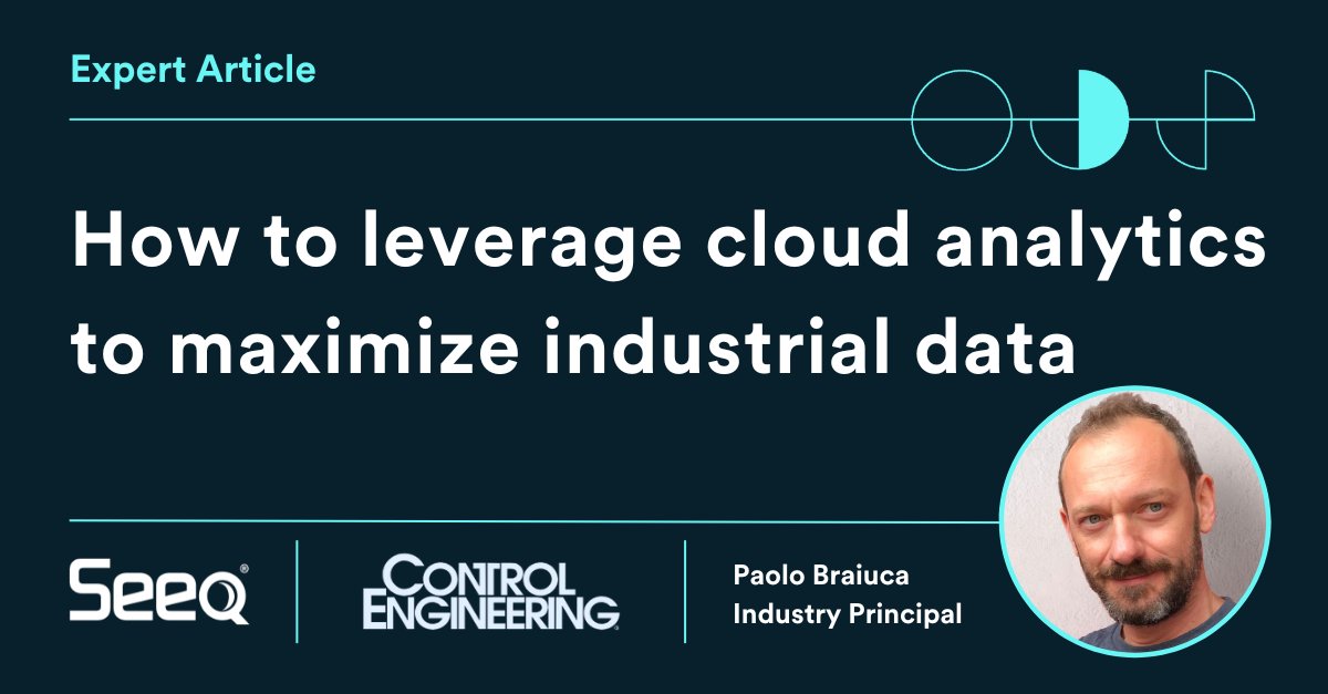 SeeqCorporation's tweet photo. 🌥️ As IT &amp; OT converge, manufacturers need cloud &amp; hybrid analytics to turn industrial data into real-time insights while managing security, latency &amp; IT overhead.
Seeq’s Paolo Braiuca explains how  below 👇
🔗 https://t.co/S8H1j4aXHF

#CloudAnalytics #IndustrialData #ITOT #Seeq https://t.co/Ww7j9gPQu9