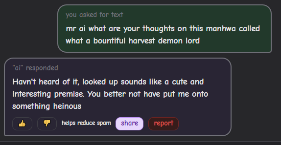 anon i promise its not heinous its fun i promise pelase trust me anon pelase pleasee please