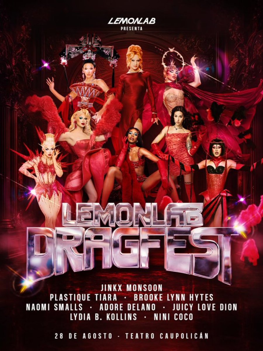 ChileanCrave's tweet photo. Line-up for the 2026 Lemonlab Dragfest https://t.co/jsSunJfNcq