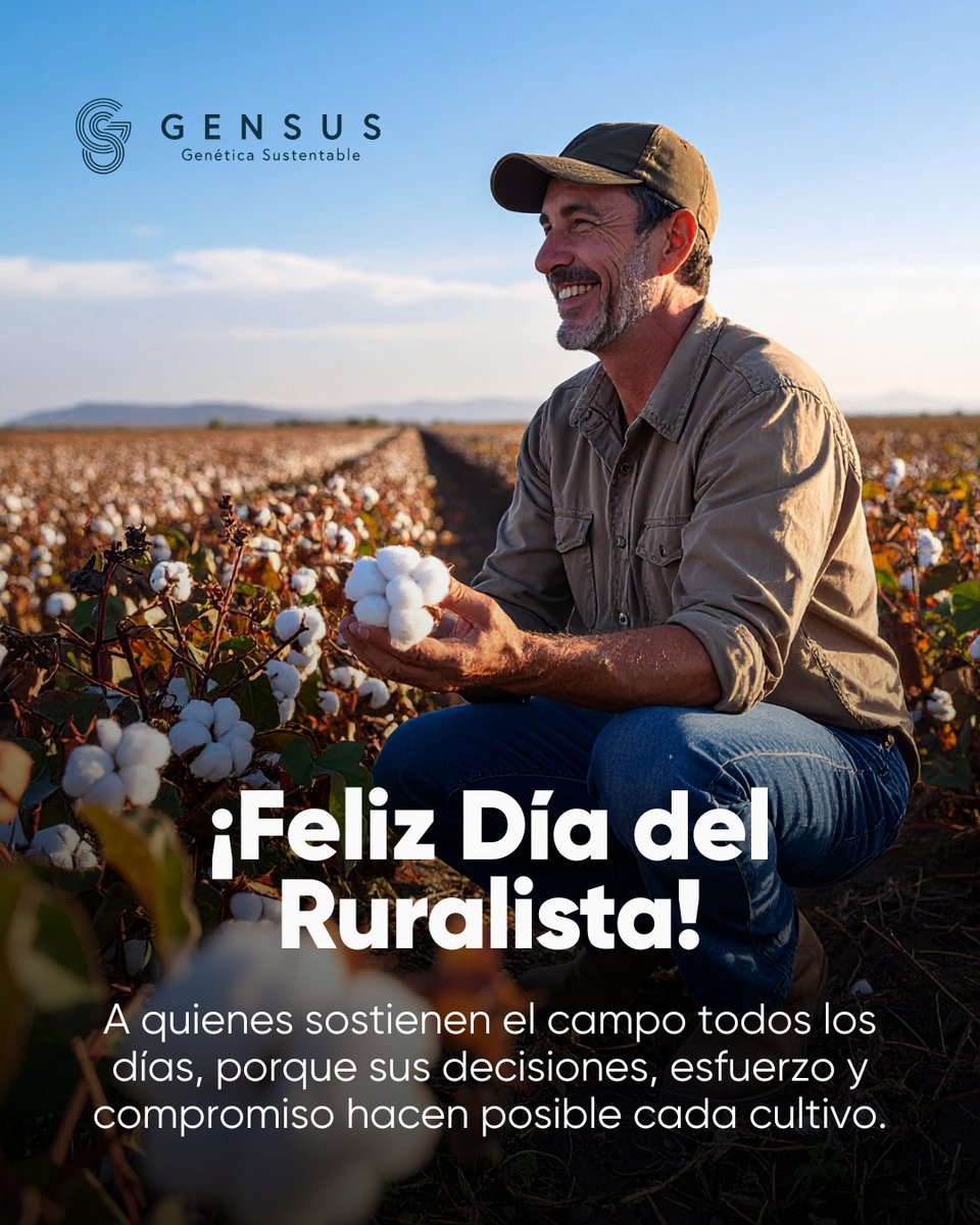 GensusArg's tweet photo. 💚 Detrás de cada cultivo hay un ruralista que decide, trabaja y sostiene el campo todos los días.

Desde Gensus acompañamos a quienes hacen crecer la producción con compromiso y conocimiento.

🌱 Feliz Día del Ruralista.

📲 https://t.co/803yuu0eAD https://t.co/AGygkKO9zr