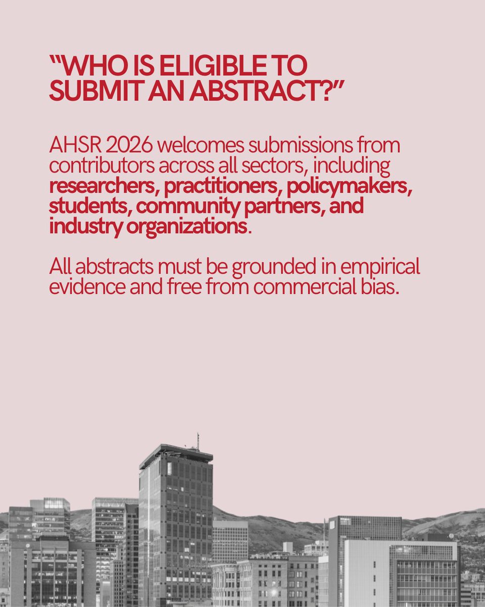 AHSR Conference tweet media