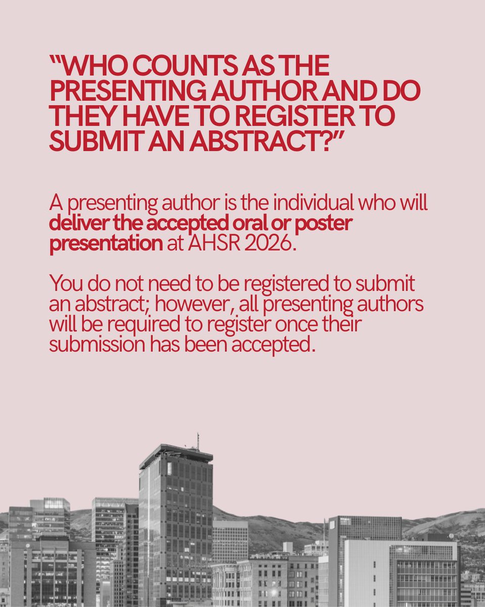 AHSR Conference tweet media