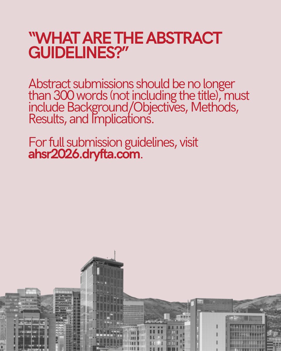 AHSR Conference tweet media