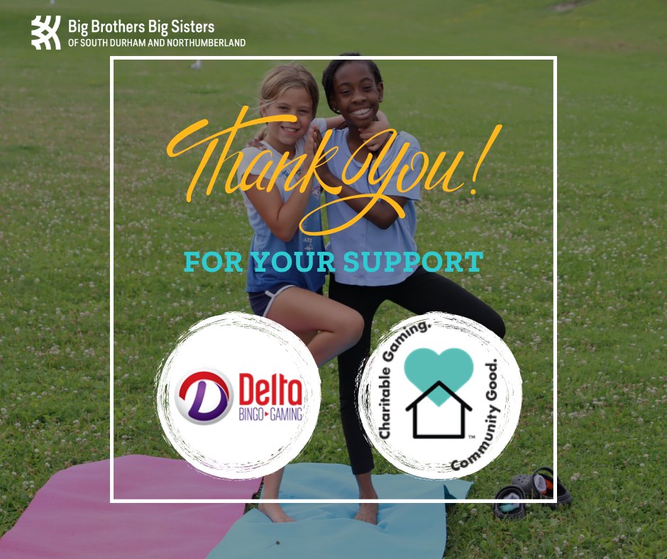 We are proud to partner with Delta Bingo and Gaming Pickering through Charitable Gaming. Their ongoing support empowers us to deliver essential mentoring programs and services that make a lasting impact on local youth. #Thankyou #MentorshipMatters