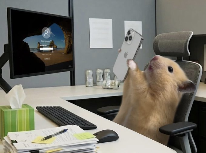 hangeveus's tweet photo. "estou sobrecarregado de trabalho e mal pago"
Eu no trabalho: https://t.co/lfSjugy0is