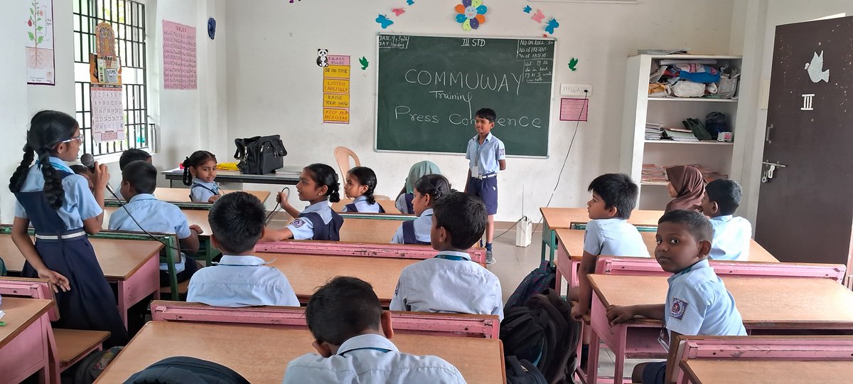 kantesh16's tweet photo. In order to build confidence, character, curiosity and competence among younger generation, COMMUWAY organises a quasi-Press Confenrence for children so that children could develop their ability and capability of presentation, questioning and interpretation.
#Training
#2047 https://t.co/dCQTUbImeO