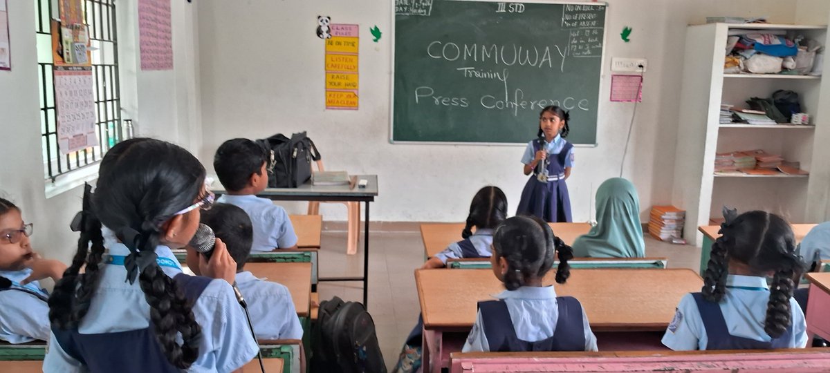 kantesh16's tweet photo. In order to build confidence, character, curiosity and competence among younger generation, COMMUWAY organises a quasi-Press Confenrence for children so that children could develop their ability and capability of presentation, questioning and interpretation.
#Training
#2047 https://t.co/dCQTUbImeO