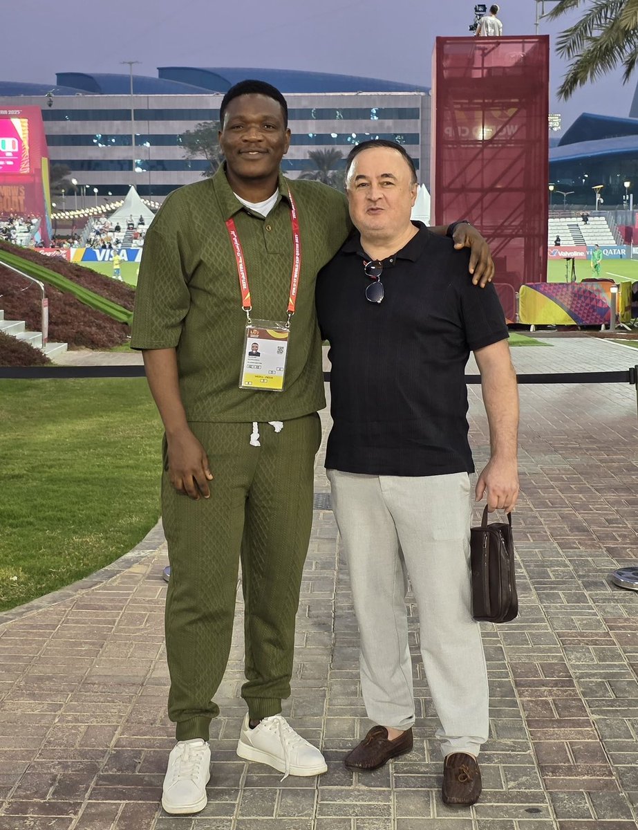 sportingshina's tweet photo. Former Fenerbahce, Iran &amp; Kenya coach Engin Fırat paid me a surprise visit here in Qatar during the U17 World Cup. We had built a friendship of over 5 years through social media, but meeting him in person for the first time was an absolute delight. Rest on coach Firat 🫂😔🕊️ https://t.co/4v816hx5Np