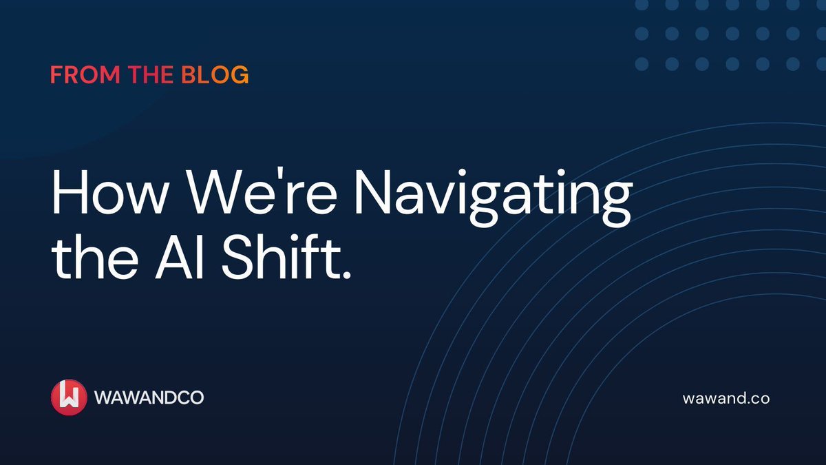 wawandco's tweet image. AI makes knowledge abundant. Taste is now the real edge.

At Wawandco, we’re integrating AI without compromising craftsmanship, quality, or critical thinking. Human-in-the-loop isn’t optional. It’s strategic.

Read more:buff.ly/x7dNApz

#AI #FromTheBlog #CodeQuality