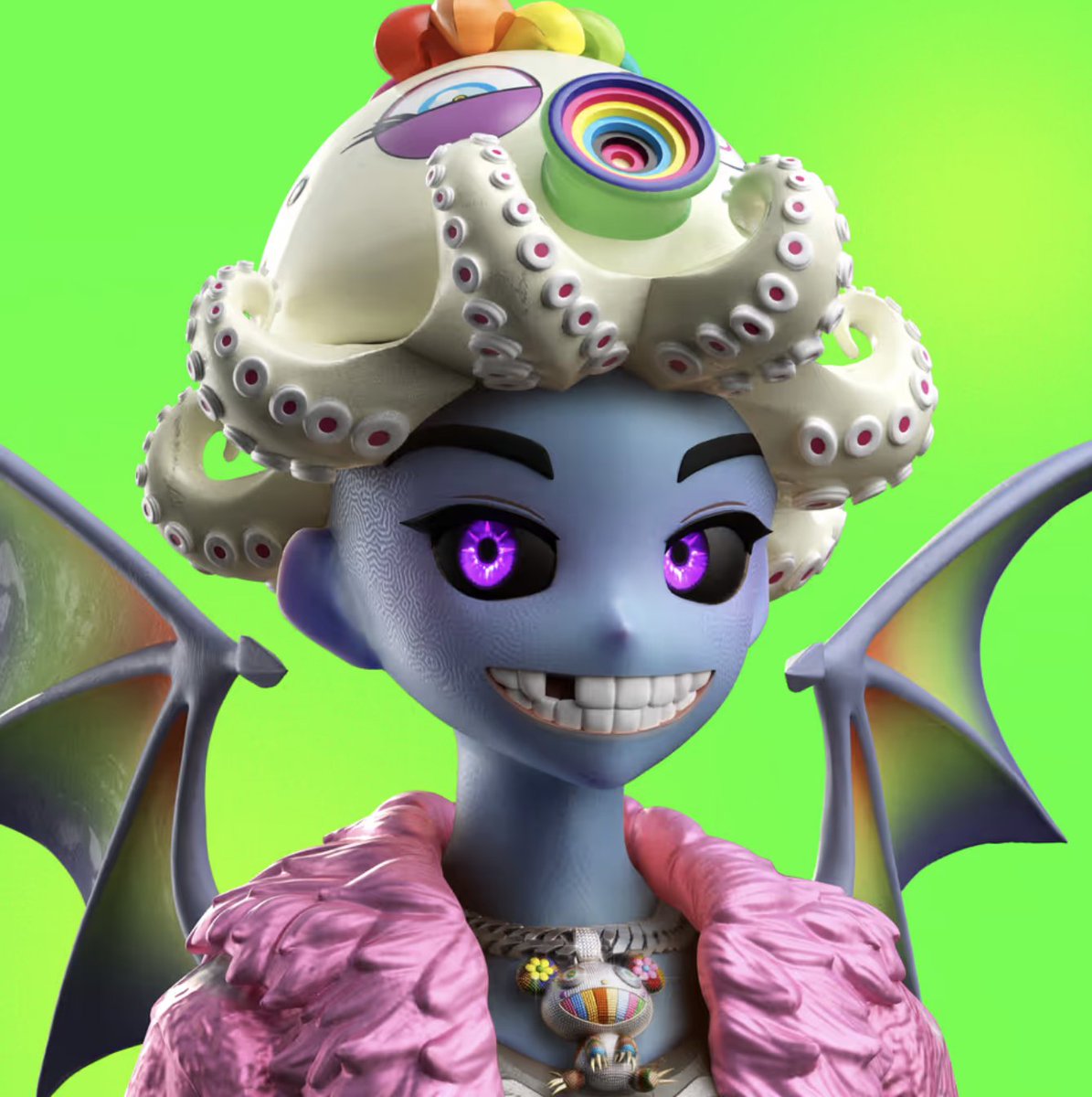 Happy Murakami Monday!

Another Monday without a new MD added to my collection.
On one hand, even 1xMD is amazing. On the other, 3xMD below 1 ETH is still fresh in my memory. Well - it is what it is.

At least I found this beauty - a 3xMD Alien.

Wishing everyone a great #CloneX