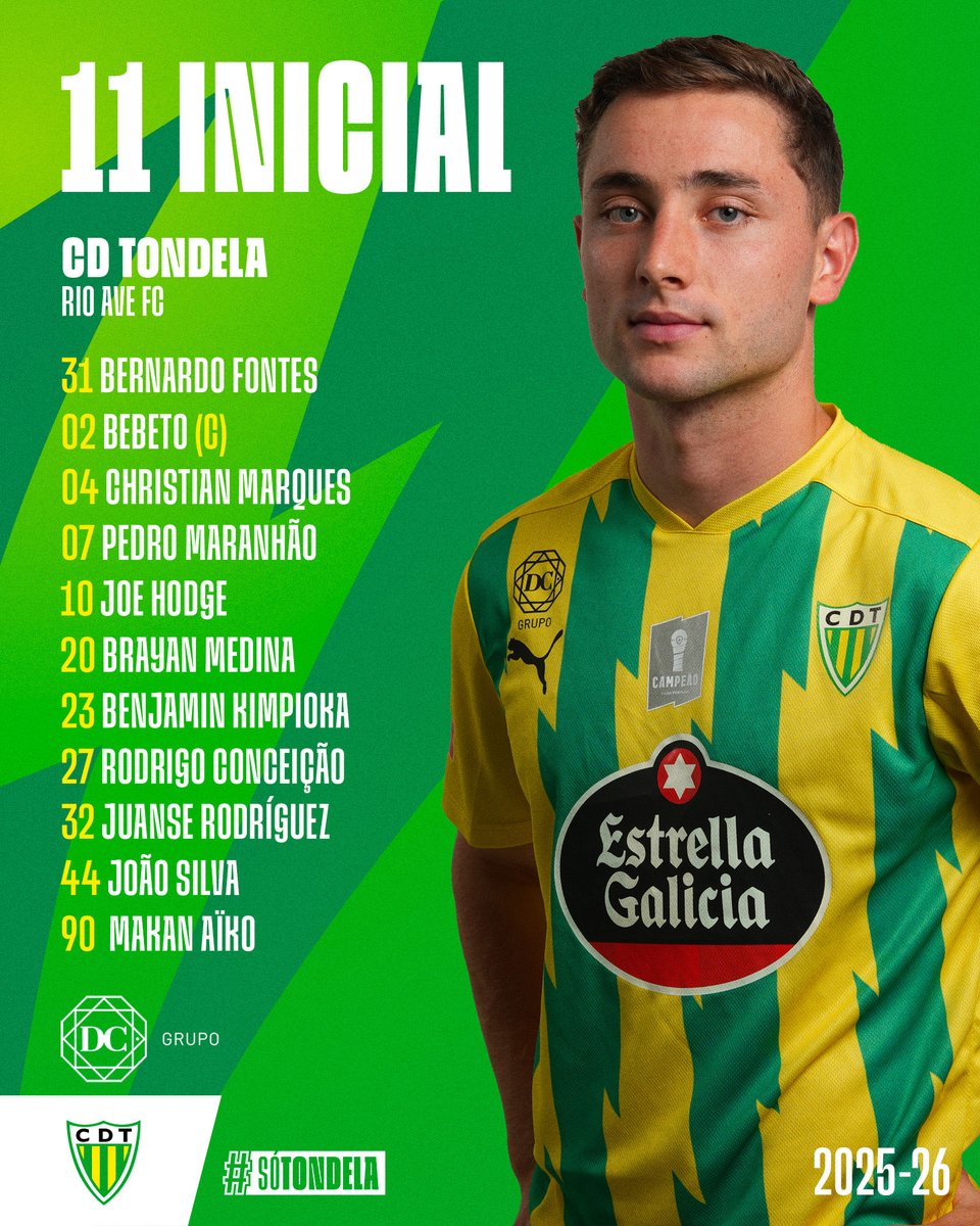 CDTondela1933's tweet photo. O nosso 𝑿𝑰 🟡🟢
#SóTondela #CDTRAFC #LigaPortugalBetClic https://t.co/jQfjMl0kPN