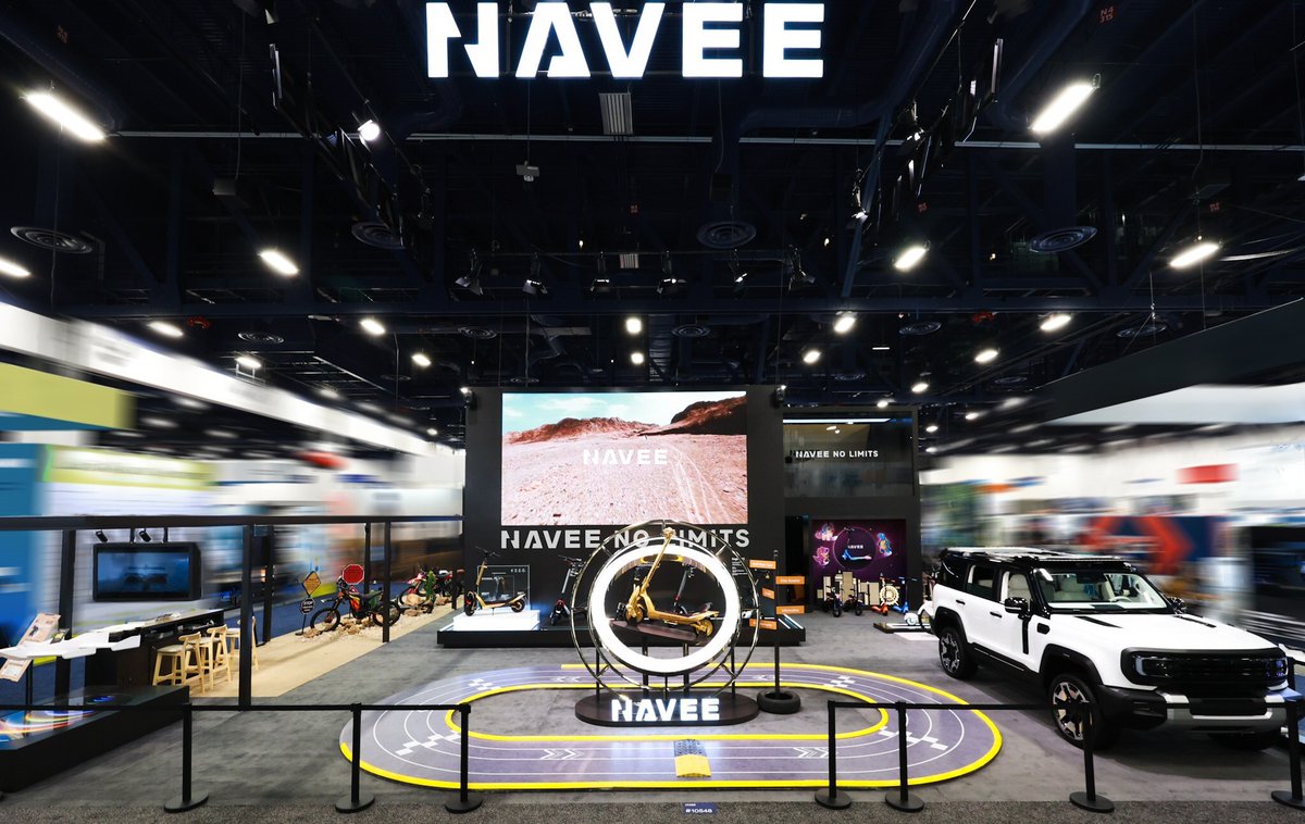 luxurylifestyle's tweet image. NAVEE Unveils High-Performance Mobility Innovations and Expands into Outdoor Scenarios at CES 2026 luxurylifestyle.com/headlines/nave… #scooter #electricscooter #escooter #smartmobility