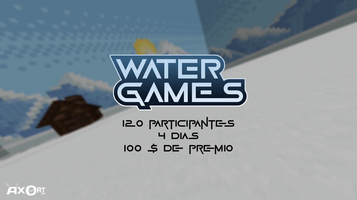 ¡Hola comunidad!

Les presentamos Water Games, un evento de 4 días en el cual 120 participantes estarán compitiendo por 100 dólares de premio!

El evento se llevara a cabo en abril

Si quieres participar envíenme DM o comenten en este post para participar ⬇️👀

Se agradece ❤️y🔁!