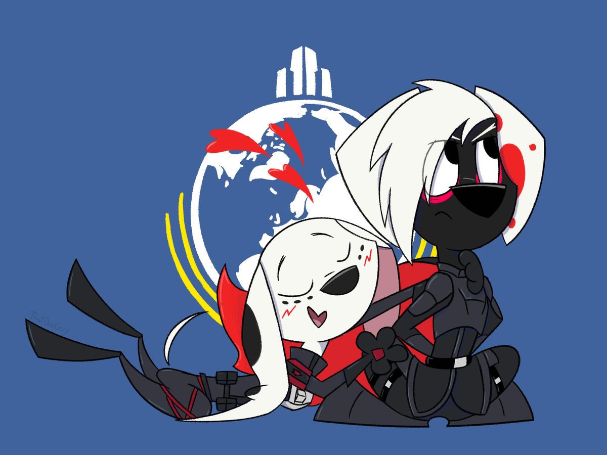 Th4t0n3Dude's tweet photo. E-1 Dolly absolutely loves her Helldiver bf, if you couldn’t tell
comm for: @Demon2000Dark https://t.co/D770tTWusQ