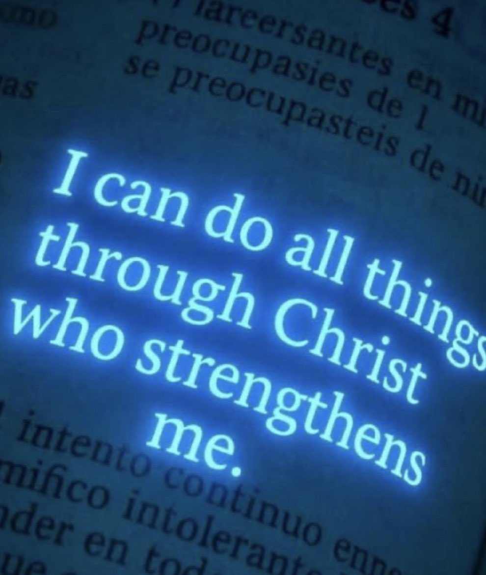 “I can do all this through Christ who strengthens me.”

- Philippians 4:13
