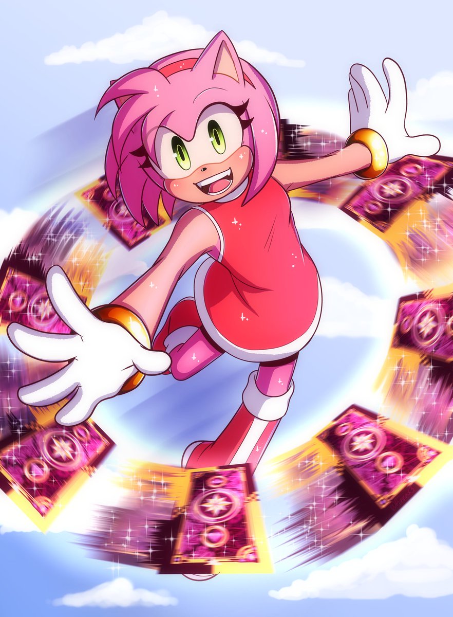 Amy with her jump in frontier 🦔💖
#amyrose #sonicthehedgehog #amyfanart