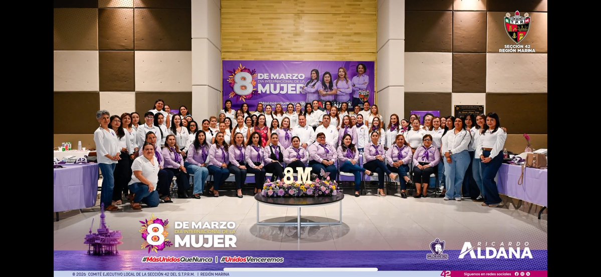 En nuestra reunión semanal celebramos la fuerza,la inteligencia y la valentía de todas nuestras compañeras , agradeciendo a nuestro líder y amigo <a href="/lgps03101/">@lgps0310</a> y a nuestro SG <a href="/MarcoAzuara1/">Marco Azuara</a> por esa inclusión que nos hace más grandes como organización <a href="/Seccion42_STPRM/">Seccion 42 STPRM Oficial</a>