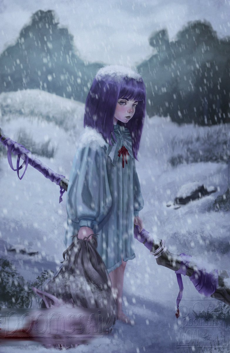 X bans my art because of blood, so I had to censor it
#fern #frieren