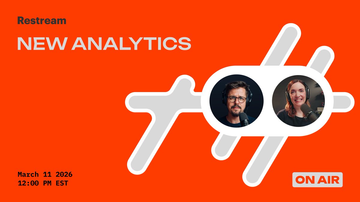 Restream tweet media