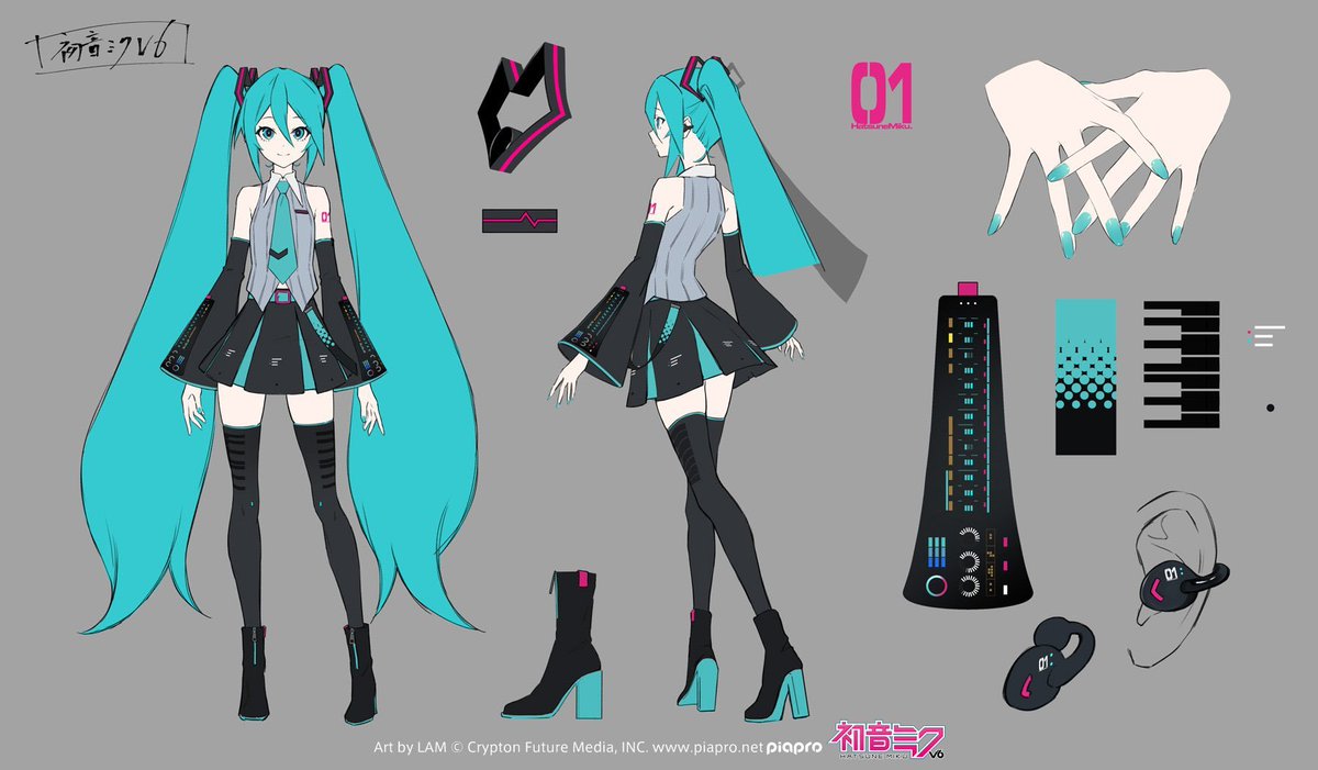 ichigo_kitty_'s tweet photo. LAM THE GOAT AS ALWAYS. THE HEARTS FOR THOSE HAIRTIE THINGS!!! TOO CUTE!!! and i really love the more prominent boots actually. and her not having her usual full headset makes her a lot more idol-y imo like she's ready to go on stage!!! I LOVE MIKU AHRGHR https://t.co/djN6Z0vyeM