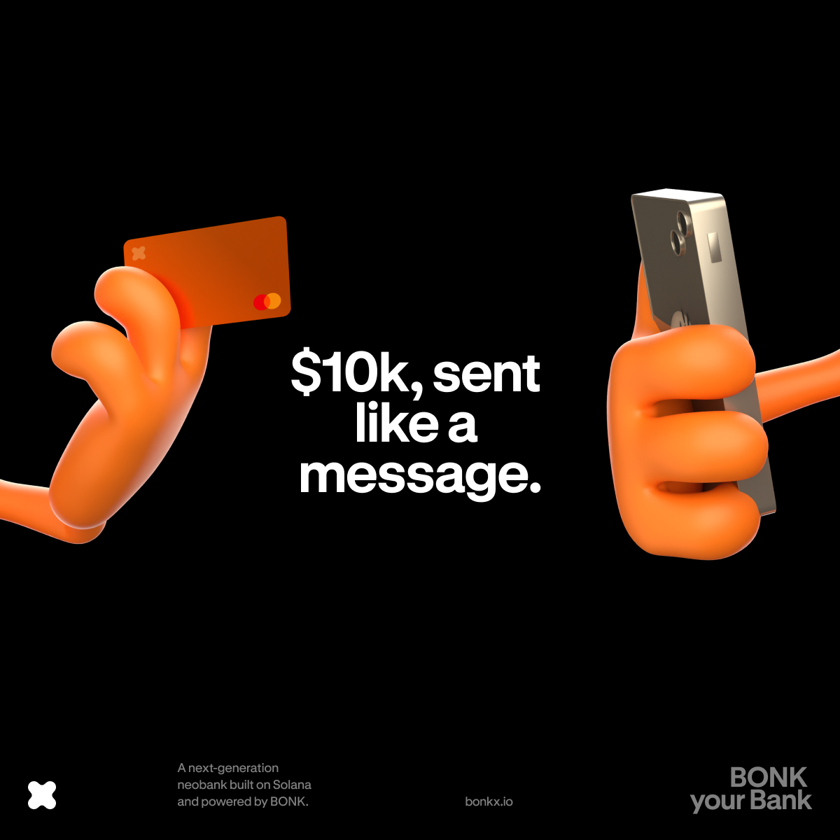 BonkX_SOL's tweet photo. You know finance is evolving when: sending $10k feels as easy as sending a message

BONK your bank https://t.co/pwjraUutDr