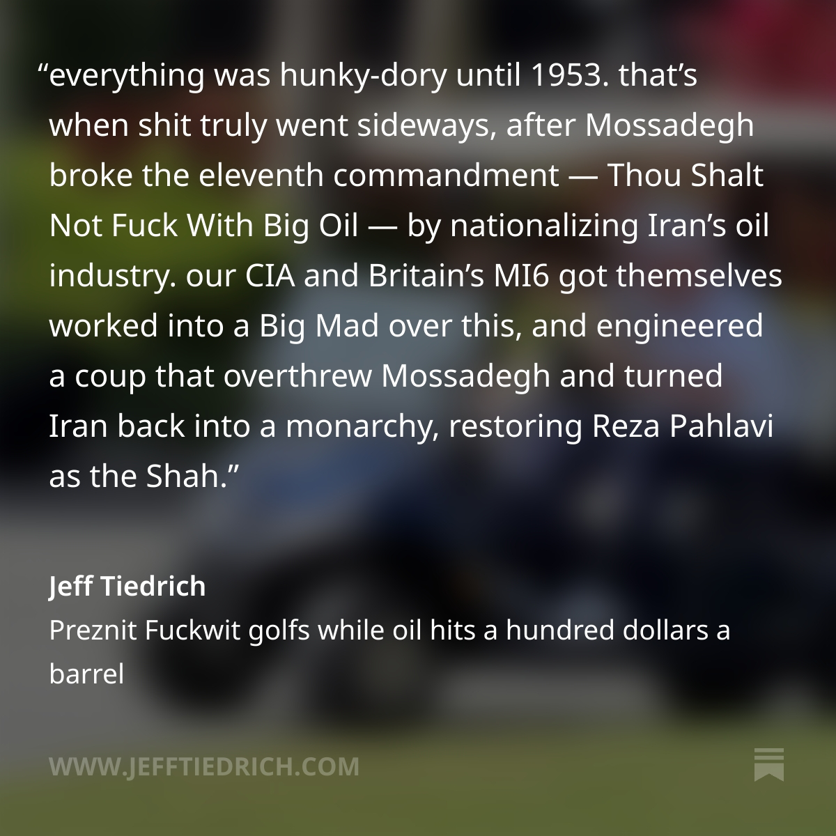 Jeff Tiedrich tweet media