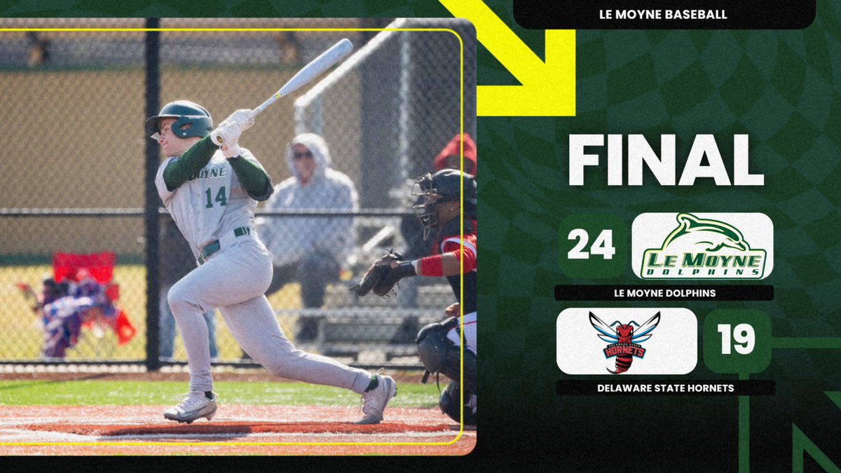 LeMoyneBaseball's tweet photo. Series Win!

Cannon had five hits, three runs and three RBI. Brozon posted three hits, four runs and four RBI. Goodness had three hits, four runs and four stolen bases. Romich and Wegrzyn each had five RBI.
Molini earned his first win and Connors picked up the save. https://t.co/eV7DR2l7PA