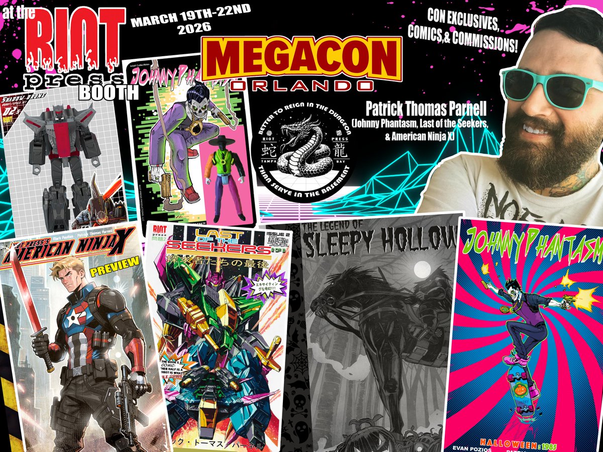 Patrick Thomas Parnell- Riot Press Comics & Toys! tweet media
