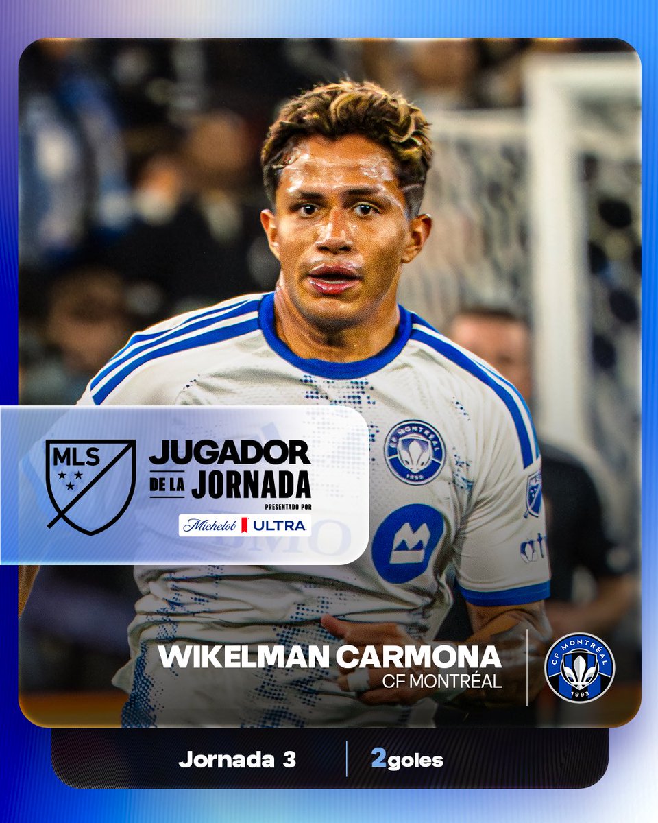 Arepa Power. 🫓🇻🇪

Wikelman Carmona de <a href="/cfmontreal/">CF Montréal</a> es el Jugador de la Jornada 3 de <a href="/MLSes/">MLS Español</a>.