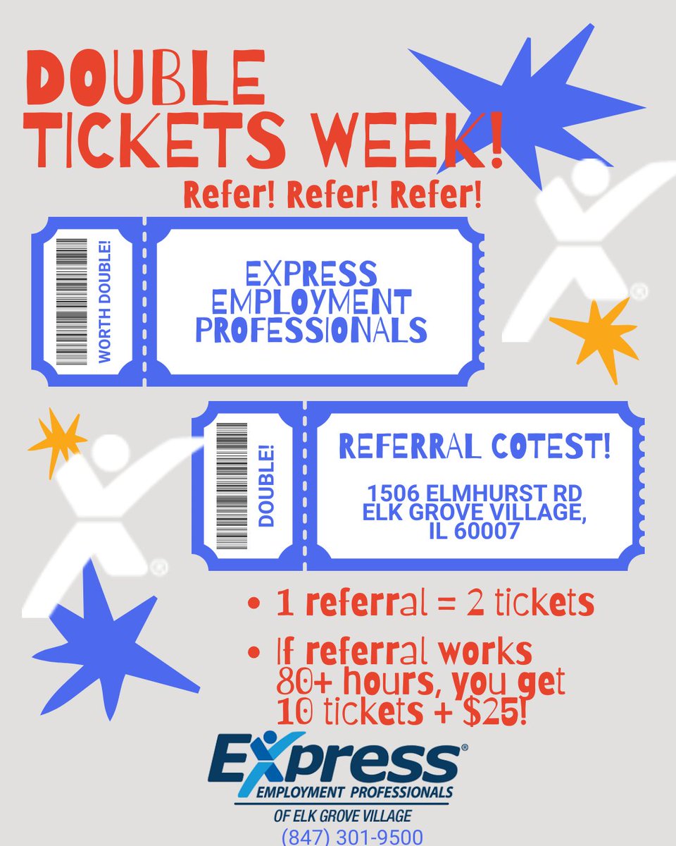 Refer a friend this week and boost your chances to win $200! Double tickets, double opportunities. Who will you refer ? 🤝💰 #ReferralBonus #ExpressEGV
