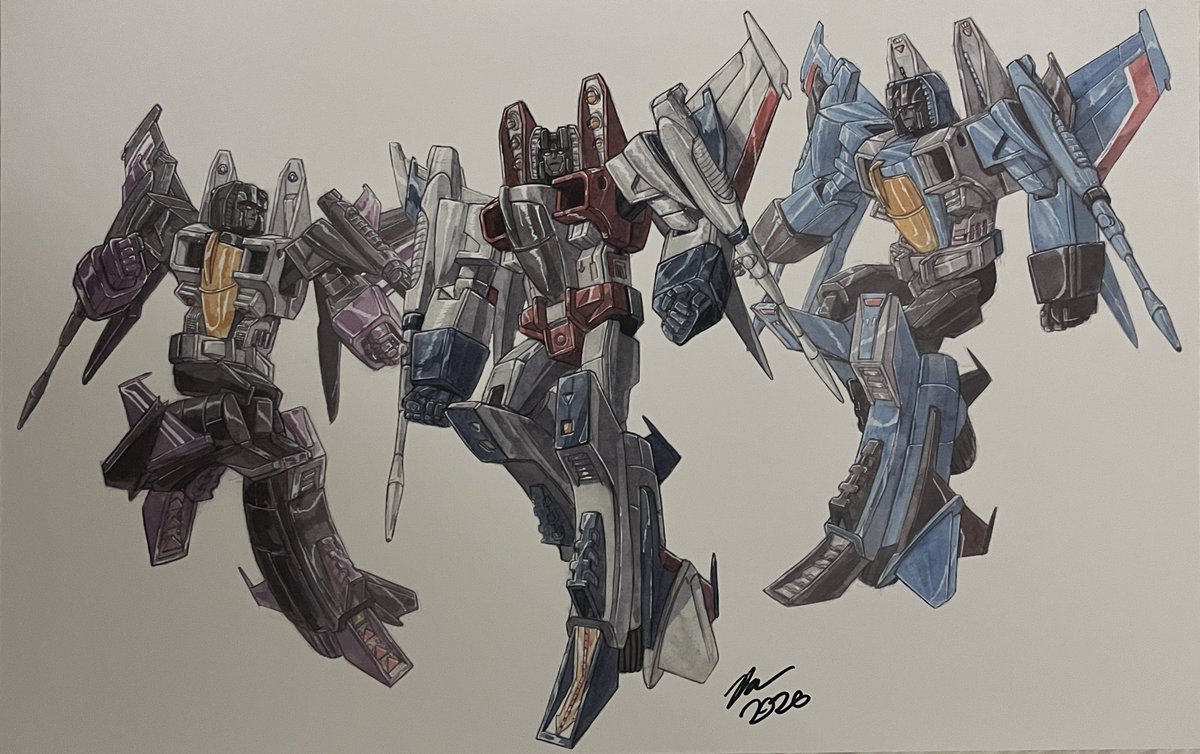 RaphaelComet's tweet photo. Thank you for the cool Tallgeese, Sazabi, and Seekers prints! Got these from Ryan Miller at #EmeraldCityComicCon 2026. https://t.co/HfdHv1AAB7