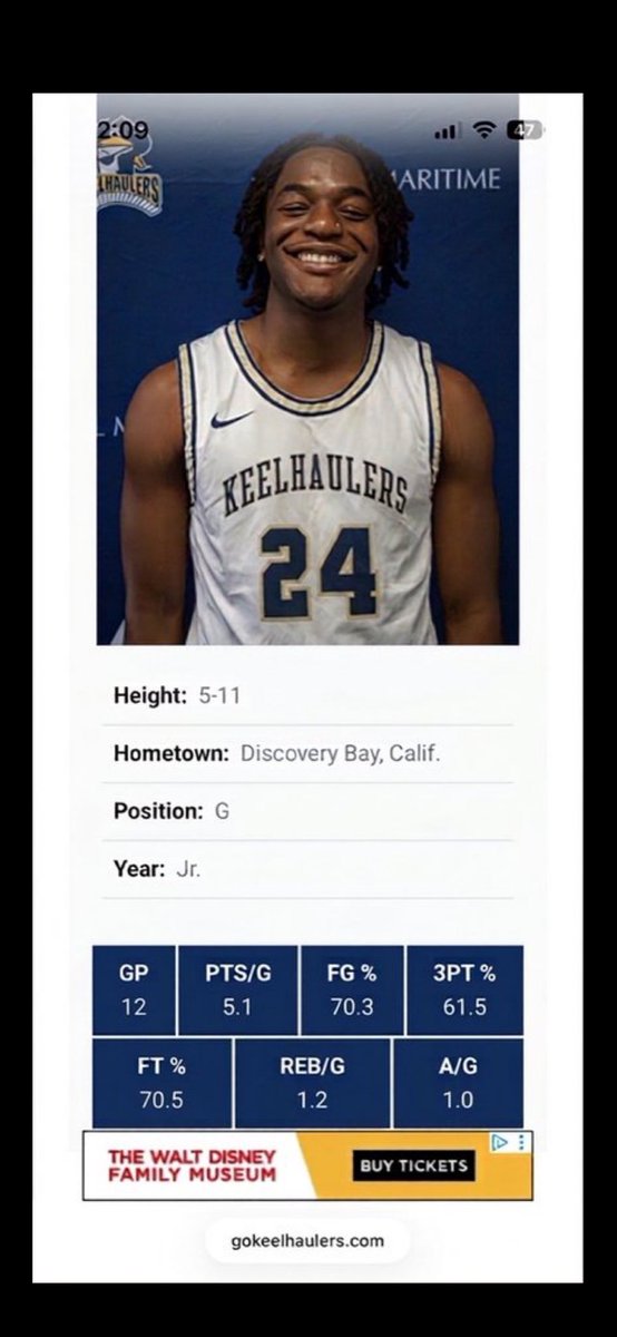 smcHoops_'s tweet photo. Yanik Anderson 6’0 G / NAIA Transfer
*1 Year of Eligibility 📚

✅ 70.3% FG
✅ 61.5% 3PT
✅ 70.5% FT
✅ Efficient scorer in limited minutes

Yanik — Efficient junior guard from Cal Maritime whose program is shutting down! Check him out!🚨

📲 @hold_up27 https://t.co/bCcJvCX91r
