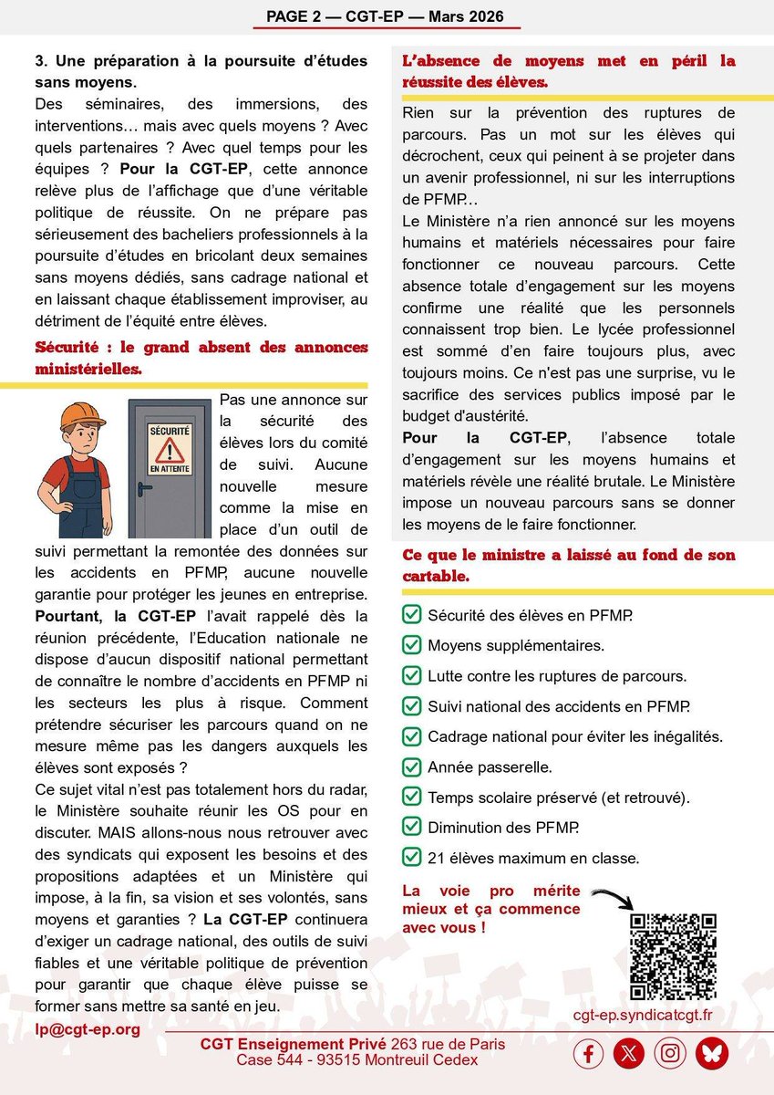 CGT Enseignement Privé tweet media