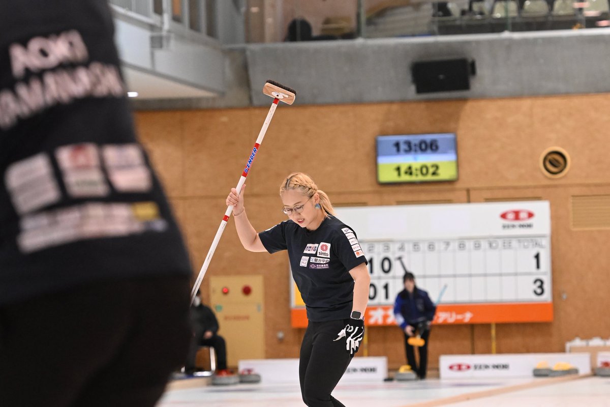 日本ミックスダブルスカーリング選手権大会、優勝しました！ 私たち2人