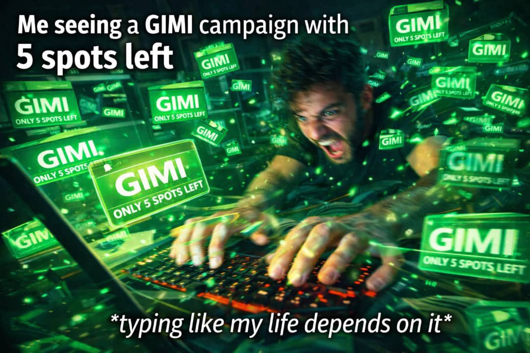 When ‘5 spots left’ turns you into a professional speed typer😹😹
<a href="/GimiApp/">GIMI</a>