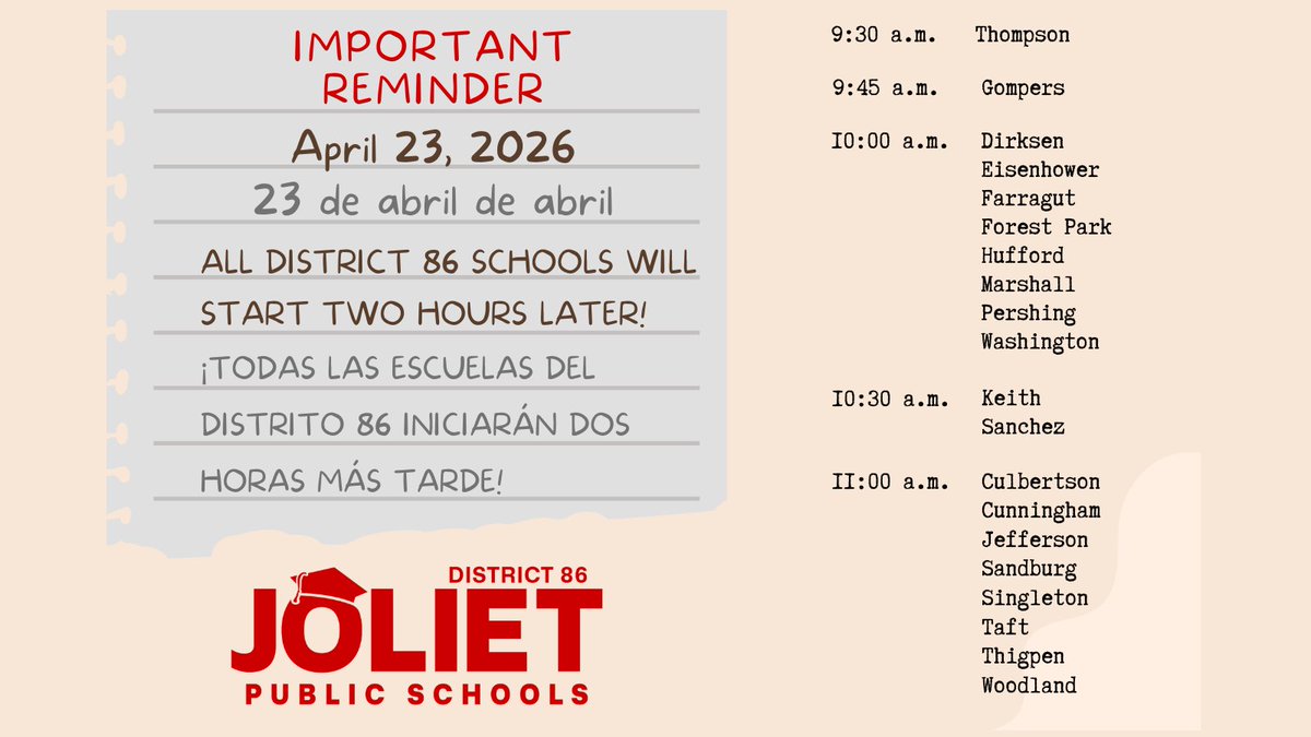 Joliet Schools 86 tweet media
