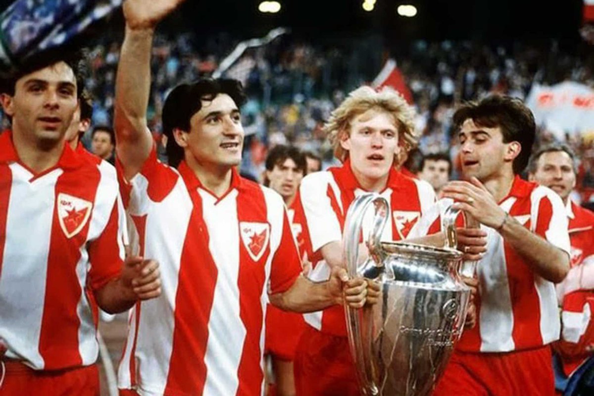 Arsenal has made 39 appearances in the Champions League since but won Zero (0) European Trophies.

Red Star Belgrade has made 4 appearances in Champions League since but has won a Champions League Trophy. 

Definition of a Useless and scam Club.