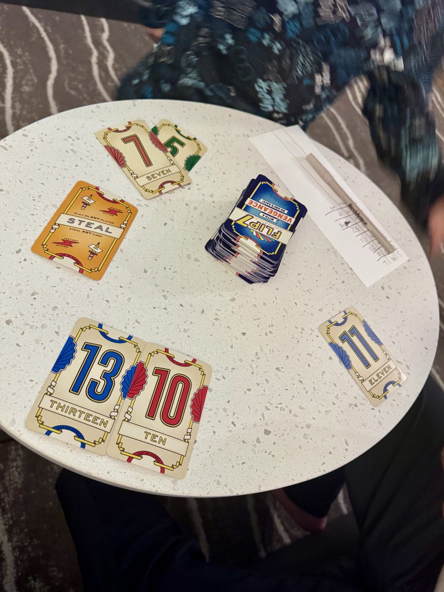schui116's tweet photo. Game night!! Had a blast with these games! @Tryazon @TheOpGames #TheOpGames #Flip7Vengeance #Qork #TheOpGameNight #gamenight #tryazon https://t.co/Bdw9yQT8fx