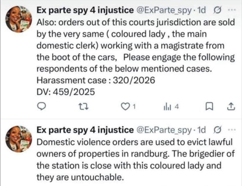 ExParte_spy's tweet photo. Someone out there is working over time to ensure that my account is blocked and reported. In the next 24 hours I will post evidence, until Justice is served
 #Iadvocateforinjustice. https://t.co/mx0M5XCcG6