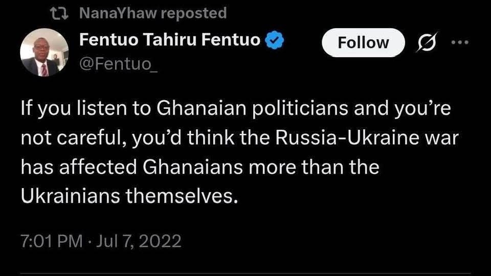 um_appiah's tweet photo. If you listen to some stomach sport journalist and you are not careful, you'd think the Iran- Israel war had affected Ghanaians more than the Israelians themselves. https://t.co/31EMXlSr0N