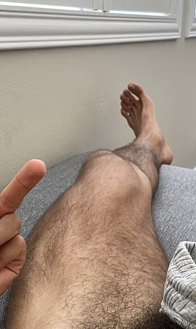 simonsezs93's tweet photo. Resistance is futile. 

No matter what delusions of normalcy you convince yourself of, no matter how hard you try, all that it ultimately takes is one lazy, fuzzy snapshot of #GodAdonis’ idle foot to break your will &amp; return you to your knees — His powerless, obedient, slave. 🤣 https://t.co/6SLY5pwNRQ