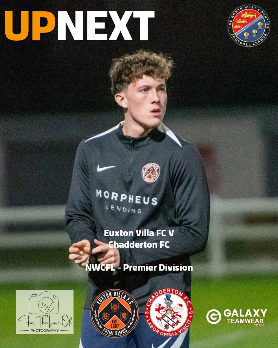 FTLOPhotography's tweet photo. Tomorrowโs fixture will kick off at 8pm as @EuxtonVillaFC take on 3rd place @ChaddertonFC with photo coverage provided by @FTLOPhotography ๐ธ hope to see you there!
#Counties #SemiPro #SportsPhotography https://t.co/aSOVxFYspy