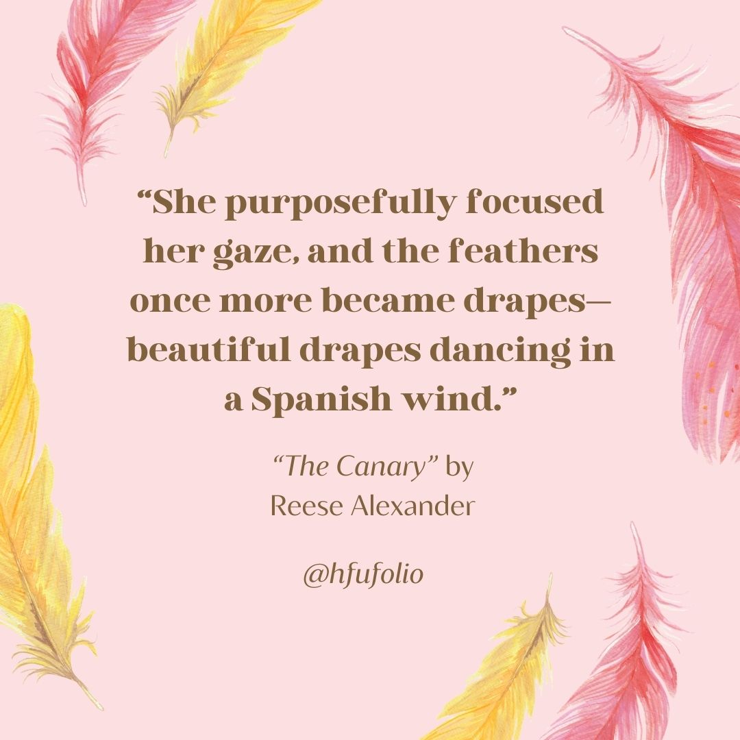 Check out "The Canary" by Reese Alexander in Folio 48! Inspired by this piece? Stay tuned for our Spring 2026 issue for more inspiring prose, poetry, and art!! Go to foliomagazine.org