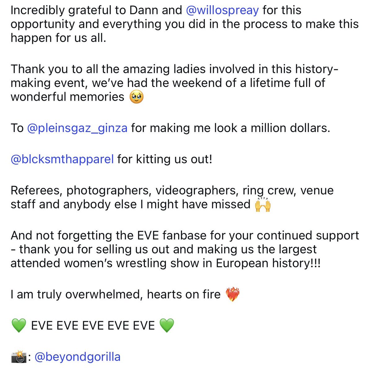 melissaf13rce's tweet photo. WRESTLEQUEENDOM VIII, you were everything I hoped you would be and more. https://t.co/4zr6MuOBad