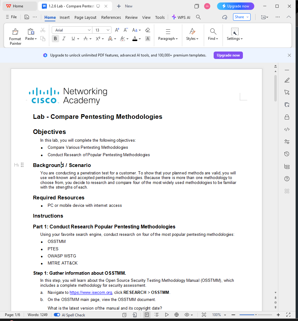 chukwupg's tweet photo. Day 64 - #100DaysOfCybersecurity

Today I completed a lab on comparing penetration testing methodologies, which are structured frameworks used by security professionals to conduct ethical hacking assessments in a systematic and repeatable way.

I researched four widely used methodologies:

1. OSSTMM (Open Source Security Testing Methodology Manual):
Developed by Institute for Security and Open Methodologies, this framework focuses on scientific security testing and operational security measurement.
Its goal is to produce quantifiable, consistent, and repeatable results during security assessments.

2. PTES (Penetration Testing Execution Standard):
Provides a clear end-to-end penetration testing process.
This standard helps organizations and security teams share a common understanding of how penetration tests should be conducted.

3. OWASP Web Security Testing Guide (WSTG)
Published by OWASP, this methodology focuses specifically on web application security testing.
The framework includes 12 testing categories.

4. MITRE ATT&CK
Developed by MITRE, this is a knowledge base of real-world attacker tactics and techniques rather than a testing methodology.
Penetration testers and defenders use it for:
- Adversary emulation
- Red teaming
- Threat intelligence, and
- Defensive gap analysis

While exploring the ATT&CK matrix, I also learned about the Lazarus Group, a North Korean state-sponsored threat group attributed to a popular attack in 2020, in which they leveraged the technique referenced in T1589.002 - Gather Victim Identity Information, which falls under the Reconnaissance phase of the cyber kill chain to gather employee email addresses to launch spear-phishing attacks and gain initial access to victim networks.

Important lessons I learnt doing this lab:
I understood that following a recognized pentesting methodology is important because it:
- Provides a structured testing process
- Ensures results are consistent and repeatable
- Improves credibility and professionalism
- Helps reduce legal and operational risks

I also understand these frameworks is an important step toward conducting professional and responsible penetration tests.

On to Day 65. 🔐

@jay_hunts @ireteeh @segoslavia 

#RedTeamer #Cybersecurity #PenTesting #EthicalHacking #100DaysOfCybersecurity