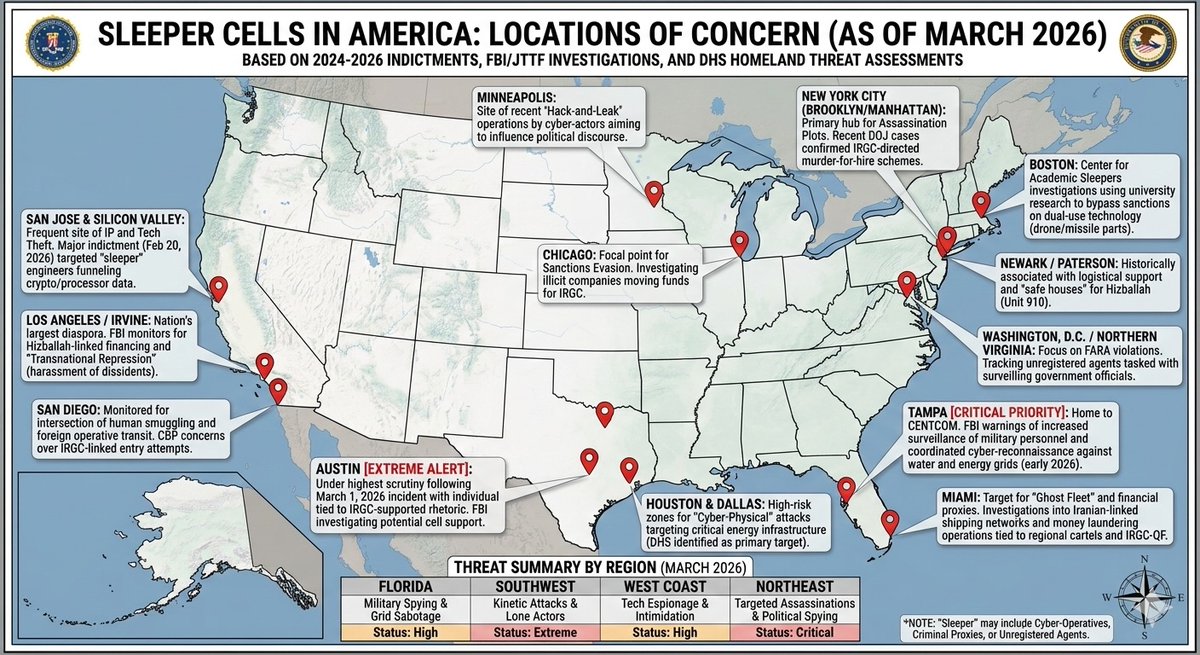 Urgent Alert: Iranian Sleeper Cells in U.S. Cities – Key Insights from ...