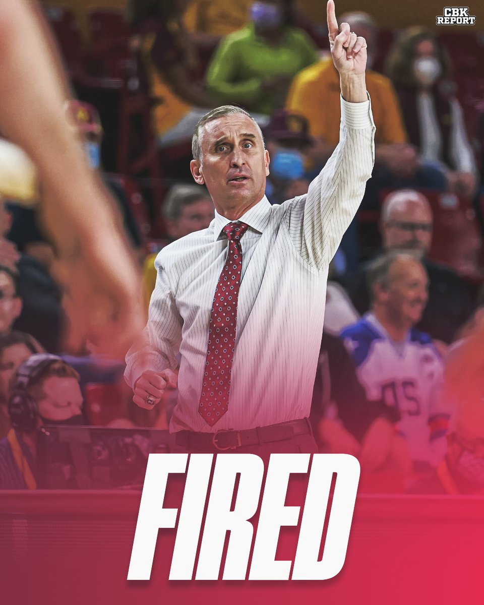 CBKReport's tweet image. BREAKING: Arizona State has fired head coach Bobby Hurley after 11 seasons with the program.